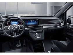 Paderborn NFZ Mercedes-Benz V 250 Innenaufnahme Cockpit